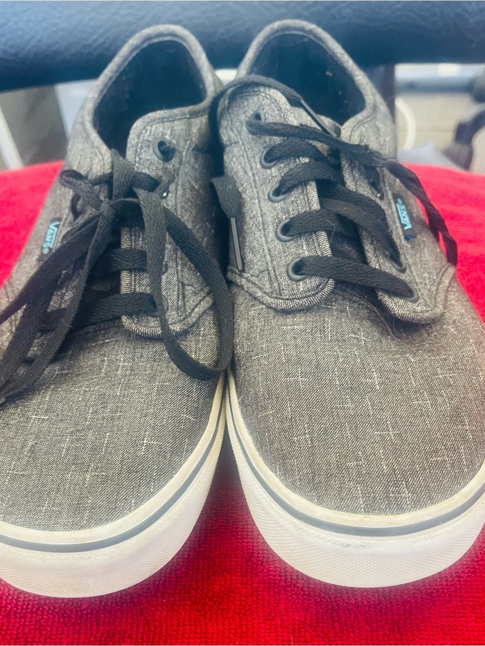 Vans Authentic Chambray Gray Sneakers - Men’s Size 11 - Classic Skate Style